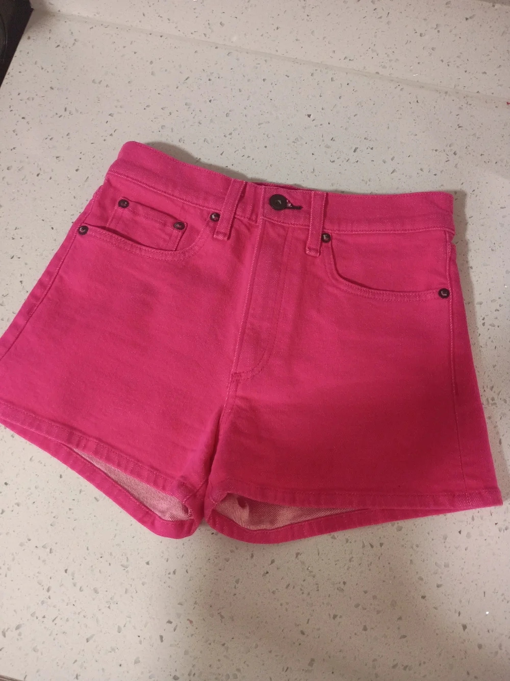 rag & bone Hot Pink Denim Short Shorts